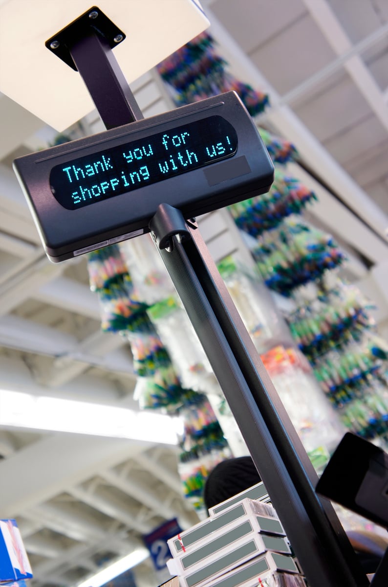 Cash register message